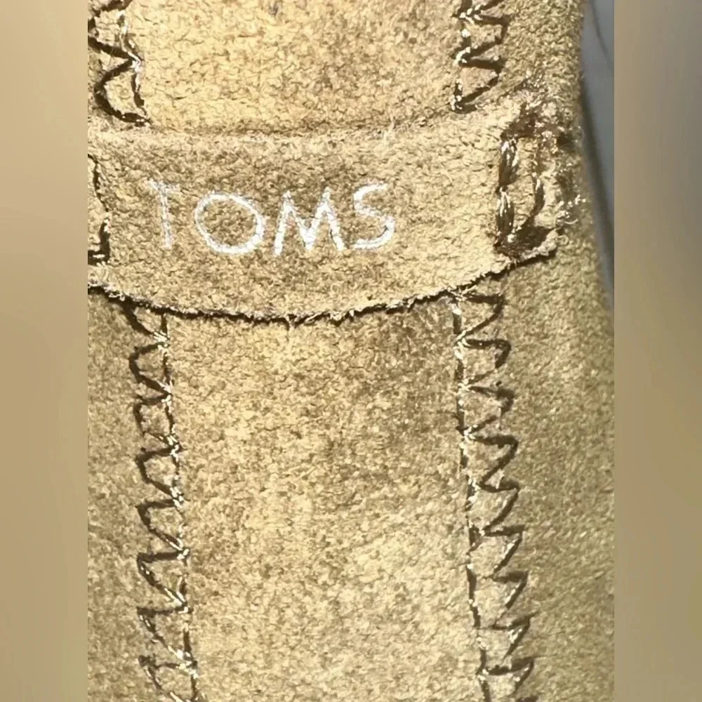 🆕 Toms Reese Taupe Military Olive Suede Ankle Boot size 7.5 - Picture 8 of 11
